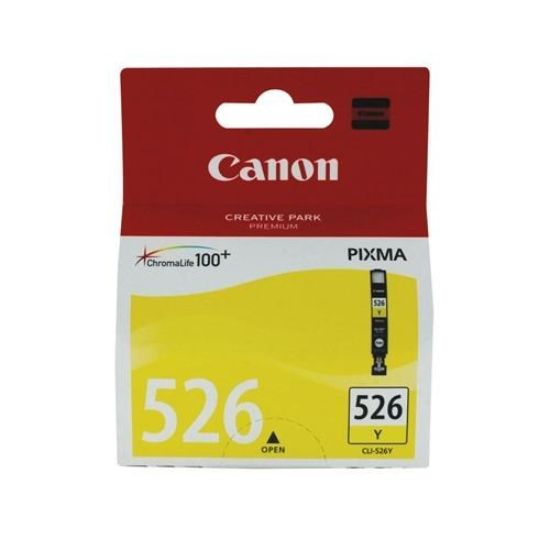 Obrázek Canon CARTRIDGE CLI-526Y žlutá proPixma IP4850, IX6520, IX6550, MG5120, MG5150, MG5170, MG5250, MG6170, MG8120 (450str.)