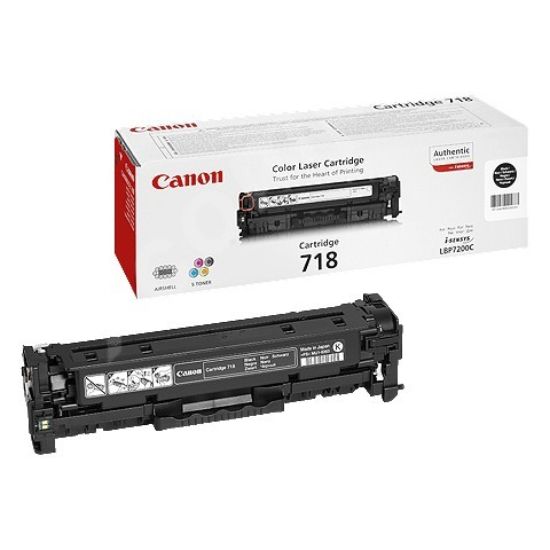 Obrázek Canon TONER CRG-718 BK černý TWIN-PACK pro i-Sensys LBP7200CDN, LBP7210Cdn, LBP7660CDN, LBP7680CX, MF724Cdw (6 800 str.)