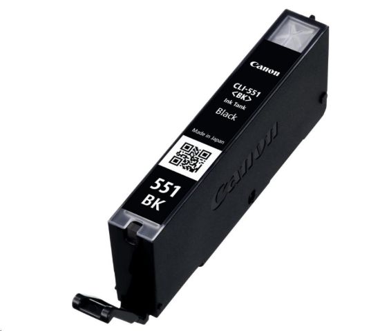 Obrázek Canon CARTRIDGE CLI-551BK černá pro Pixma iP, Pixma iX, Pixma MG a Pixma MX 6850, 725x, 925, 8750 (376 str.)