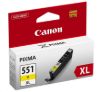 Obrázek Canon CARTRIDGE CLI- 551Y XL žlutá pro Pixma iP, Pixma iX, Pixma MG a Pixma MX 6850, 725x, 925, 8750 (695 str.)
