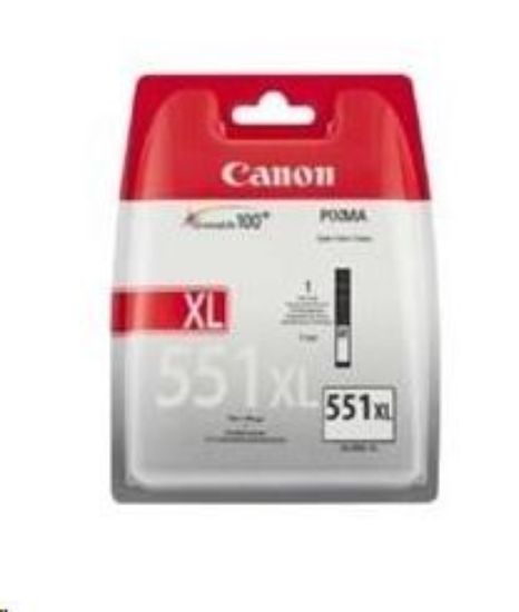 Obrázek Canon CARTRIDGE CLI-551GY XL šedá pro Pixma iP, Pixma iX, Pixma MG a Pixma MX 725, 8750, 5450 (275 str.)