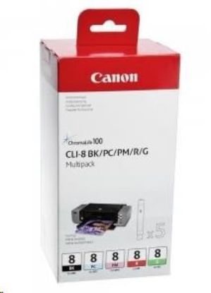 Obrázek Canon CARTRIDGE CLI-8 BK/PC/PM/R/G MULTI-PACK pro MP500,510,520, MP600, MP800,810, MP970