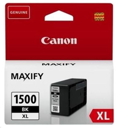 Obrázek Canon CARTRIDGE PGI-1500XL BK černá pro Maxify MB2050, MB2150, MB2350, MB2750 a MB2755 (1200 str.)