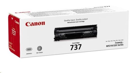 Obrázek Canon TONER CRG-737 černý pro i-SENSYS LBP151dw, MF211, MF212w, MF216n, MF217w, MF226dn, MF229dw, MF231 (2 400 str.)