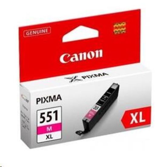 Obrázek Canon CARTRIDGE CLI-551M XL purpurová pro IP 72x0, MX925, PIXMA IP7250,8700,8750, MG5450,5550,5600,5650