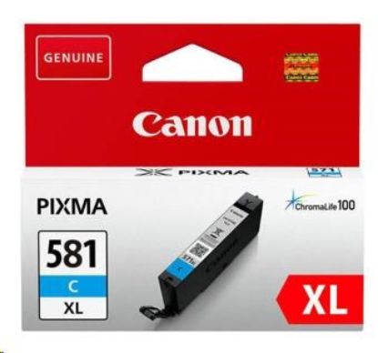 Obrázek Canon CARTRIDGE PGI-580XL azurová pro PIXMA TS615x, TS625x, TS635x, TR7550, TS815x (519  str.)