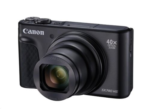 Obrázek Canon PowerShot SX740 HS Lite Travel, 20.3Mpix, 40x zoom, WiFi, 4K video - černý