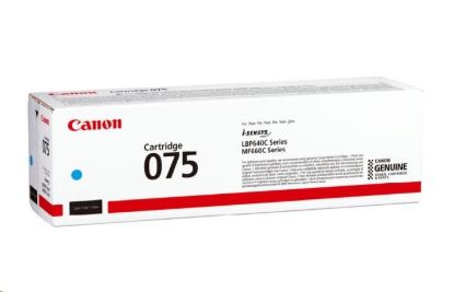 Obrázek Canon TONER 075 BK černá pro i-SENSYS LBP646Cdw, LBP647Cdw, MF664Cdw, MF667Cdw (1400 str.)