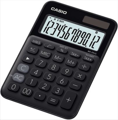 Obrázek CASIO kalkulačka MS 20UC BK, Stolní kalkulátor