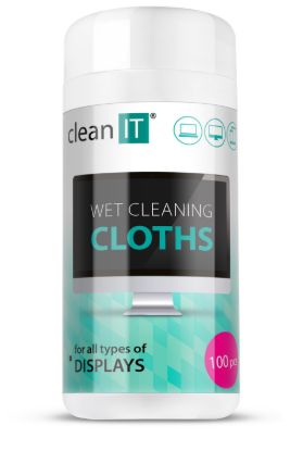 Obrázek CLEAN IT Vlhčené čisticí utěrky na obrazovky 100 ks