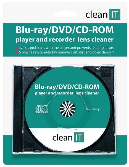 Obrázek CLEAN IT čistící CD pro Blu-ray/DVD/CD-ROM přehrávače (náhrada za CL-32)