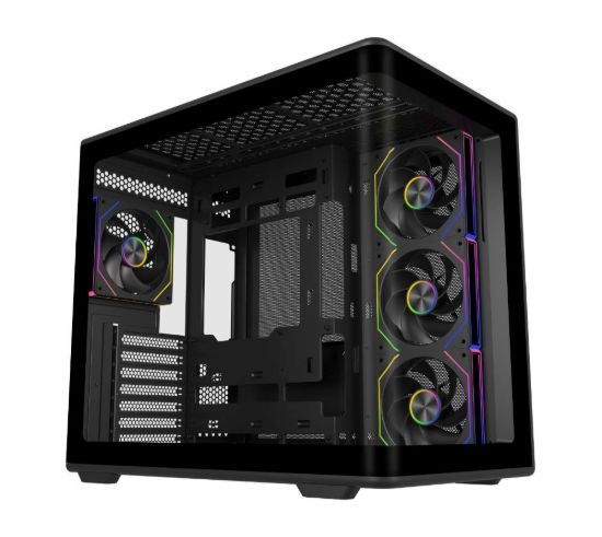 Obrázek Cooler Master case Elite 600, ATX, Průhledná bočnice, 4x 120mm Fan, Černá