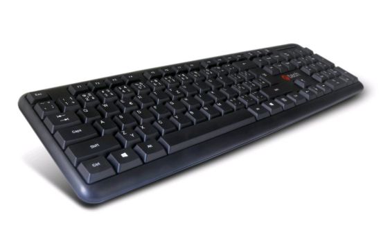Obrázek BAZAR - C- TECH klávesnice KB- 102 USB, slim, black, CZ/ SK "POŠKOZENÝ OBAL"