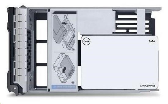 Obrázek DELL 480GB SSD SATA Read Intensive ISE 6Gbps 512e 2.5in w/3.5in Brkt Cabled CK T150