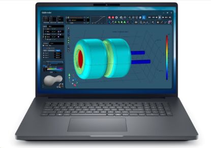 Obrázek DELL NTB Pro Max Plus 18 MB18250/U7-265HX/32GB/1TSSD/18" QHD+/IR Cam/NVI RTX 2000/280W Type-C/WLAN/Bck Kb/W11P/3Y PS NBD