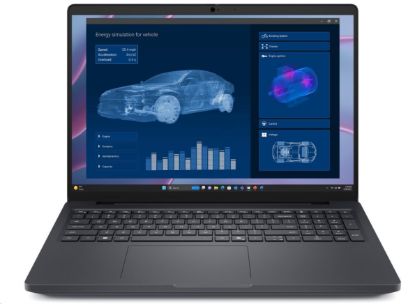 Obrázek DELL NTB Pro Max 16 MC16255/AMD Ryzen AI 7 PRO/32GB/512SSD/16" FHD+/RTX PRO500/130W Type-C/WLAN/Bck Kb/W11 Pro/3Y PS NBD