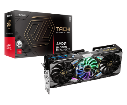 Obrázek Asrock Radeon RX 9070 XT Taichi 16GB GDDR6 OC, RDNA 4