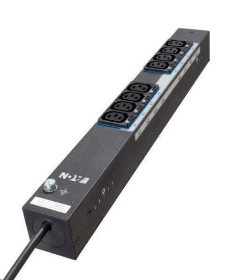 Obrázek Eaton G4 Základní Rack PDU, 0U, 22,5U, vstup IEC-60309, 3m kabel, 1ph, 7,4kW, 32A, 200-240V, 24 zásuvek (12)C13, (12)C39