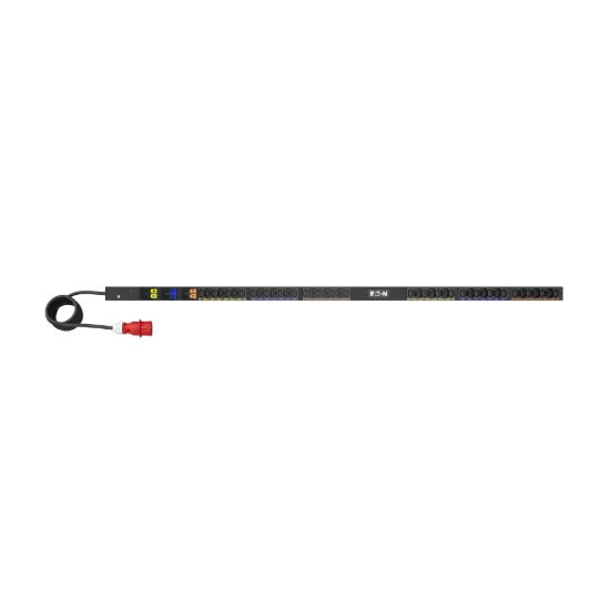 Obrázek Eaton G4 Základní Rack PDU, 0U, 39U, vstup IEC-60309, 3m kabel, 3ph, 22kW, 32A, 415/240V, 42 zásuvek (24)C13, (18)C39