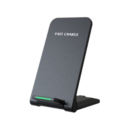 Obrázek 1stCOOL bezdrátová QI nabíječka H18, skládací stojánek, USB-C, černá
