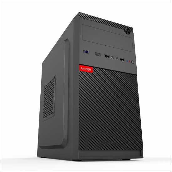 Obrázek 1stCOOL skříň STEP 5, micro tower, AU, USB 3.0, USB-C, bez zdroje, černá