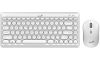 Obrázek GENIUS set klávesnice s myší LuxeMate Q8000 White/ Bezdrátový set 2, 4GHz mini receiver/ USB/ bílá/ retro design/ CZ+SK…