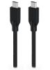 Obrázek GENIUS nabíjecí kabel ACC- C2CC- 3A, 150cm, USB- C na USB- C, 3A, PD60 W, opletený, černý