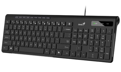 Obrázek GENIUS klávesnice Slimstar 230 II, Drátová, USB, černá, CZ+SK layout