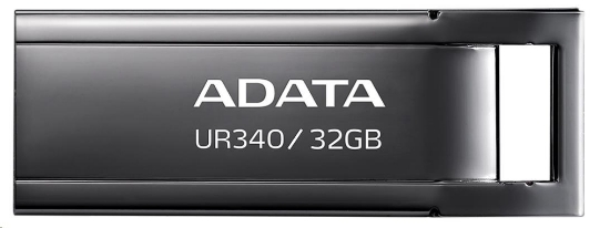 Obrázek ADATA Flash Disk 32GB UR340, USB 3.2 Dash Drive, kov lesklá černá