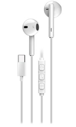 Obrázek GENIUS Sluchátka HS-M366, mikrofon, USB-C, bílá