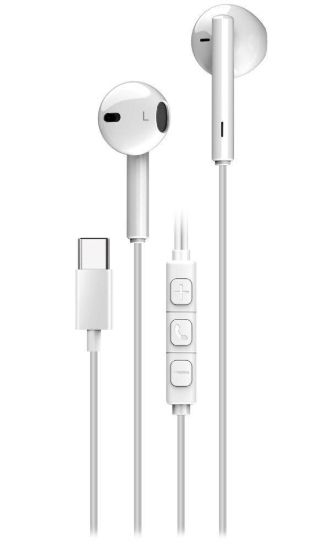 Obrázek GENIUS Sluchátka HS-M366, mikrofon, USB-C, bílá