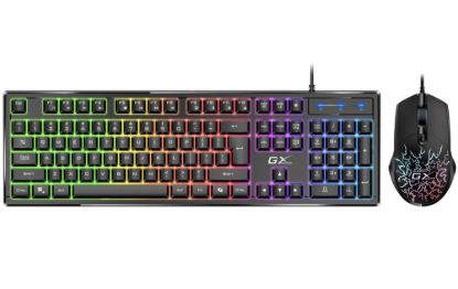 Obrázek GENIUS set klávesnice + myš GX GAMING Scorpion KM-GX3, Drátový set USB, CZ+SK, černá