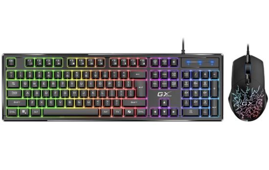 Obrázek GENIUS set klávesnice + myš GX GAMING Scorpion KM-GX3, Drátový set USB, CZ+SK, černá