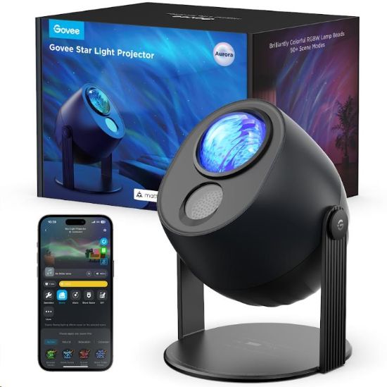 Obrázek Govee Galaxy Light Projector Pro Matter s reproduktorem