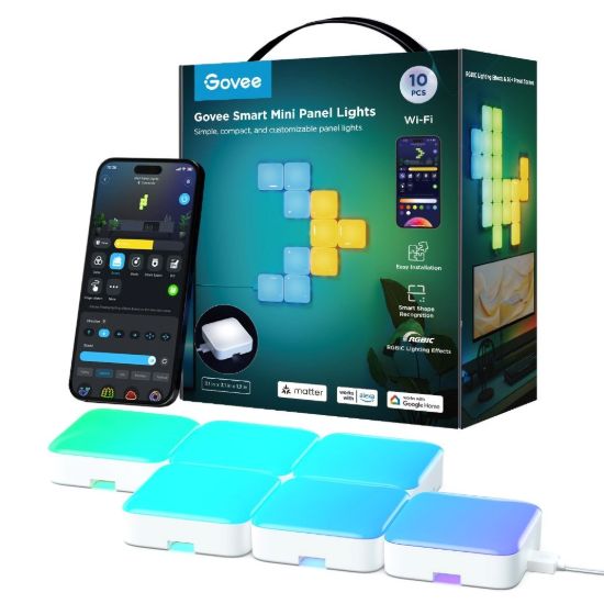 Obrázek Govee Smart mini RGBIC panely Matter - 10ks