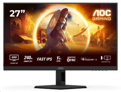 Obrázek AOC MT 27" Q27G4ZR - 2560x1440,Fast IPS,240Hz (OC 260Hz),2xHDMI,1xDP,Repro,Pivot