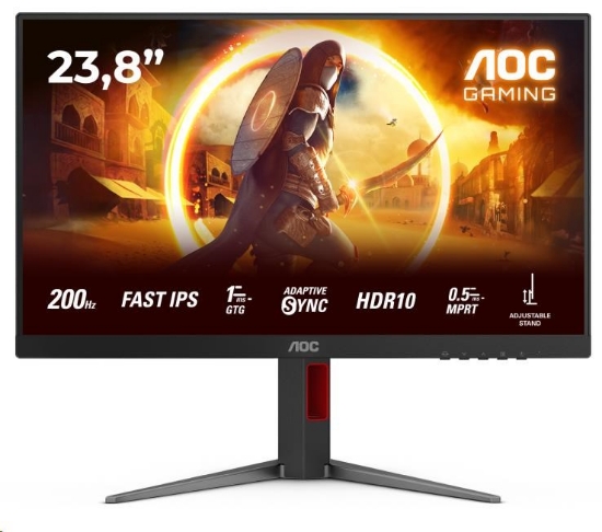 Obrázek AOC MT 23,8" 24G4HA - 1920x1080,IPS, 200Hz,2xHDMI, 1xDP,Repro,Pivot