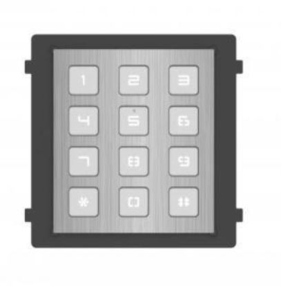 Obrázek HIKVISION DS-KD-KP/S, Modul interkomu s kódovou klávesnicí; nerez