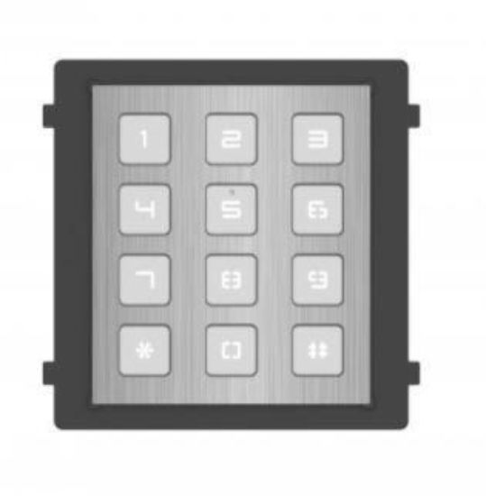 Obrázek HIKVISION DS-KD-KP/S, Modul interkomu s kódovou klávesnicí; nerez