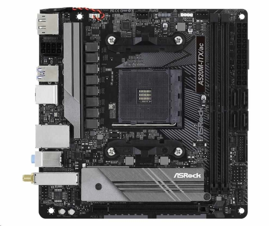 Obrázek ASRock MB Sc AM4 A520M-ITX/AC, AMD A520, 2xDDR4, HDMI, DP