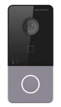 Obrázek HIKVISION DS- KV6113- WPE1(C), IP dveřní interkom, 1- tlač., plast, čtečka karet, 2MPx kamera, WiFi