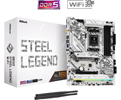 Obrázek ASRock MB Sc AM5 B650 Steel Legend WiFi , AMD B650, 4xDDR5, 1xDP, 1xHDMI, WIFI