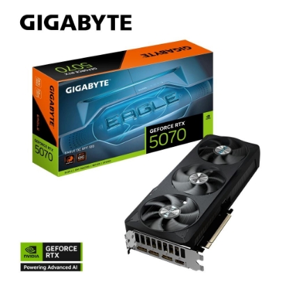 Obrázek GIGABYTE VGA NVIDIA GeForce RTX 5070 EAGLE OC 12G, 12G GDDR7, 3xDP, 1xHDMI