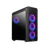 Obrázek CHIEFTEC skříň SCORPION 4, ATX, 1x USB- C 3.2, 2x USB 3.1, 4x 120mm ARGB Fan, ARGB Hub, černá