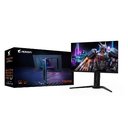 Obrázek GIGABYTE LCD - 27" Gaming monitor AORUS FO27Q3, OLED, 2560 x 1440 QHD, 360Hz, 1.5M:1, 250cd/m2, 0.03ms, 2xHDMI, 1xDP