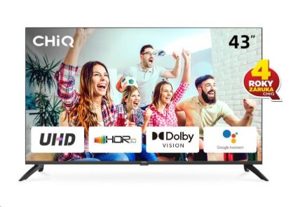 Obrázek CHiQ U43G7LX TV 43", UHD, smart, Android, Dolby Vision, Frameless