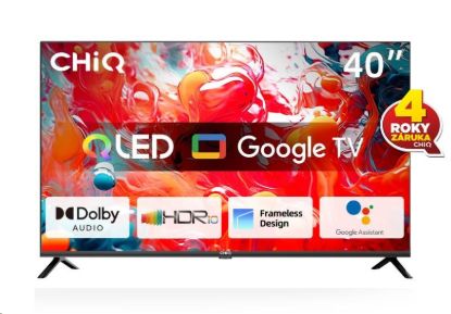 Obrázek CHiQ L40QH7G TV 40", QLED, Full HD, Google TV, Frameless, Dolby Audio, dbx-tv, HDR 10
