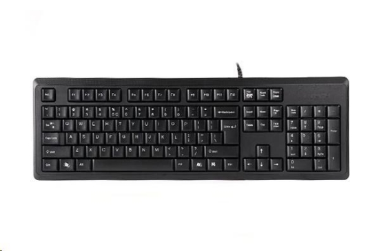 Obrázek A4tech KR-92, klávesnice, CZ/US, USB, černá