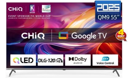 Obrázek CHiQ U55QM9V TV 55", UHD, QLED, Google TV 5.0, DLG 120 Hz, MEMC