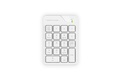 Obrázek A4tech FSTYLER bezdrátová numerická klávesnice, bílá